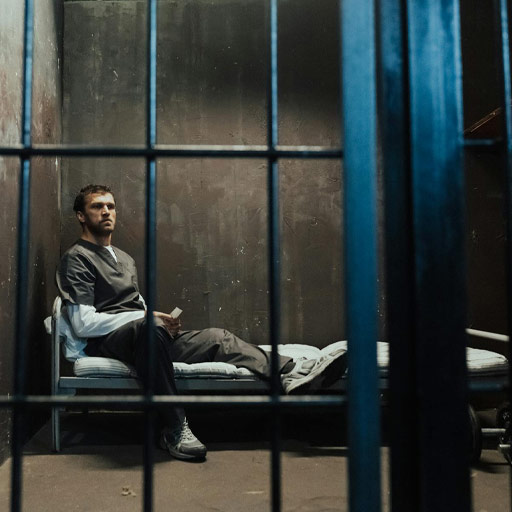 person in jail awaiting bail